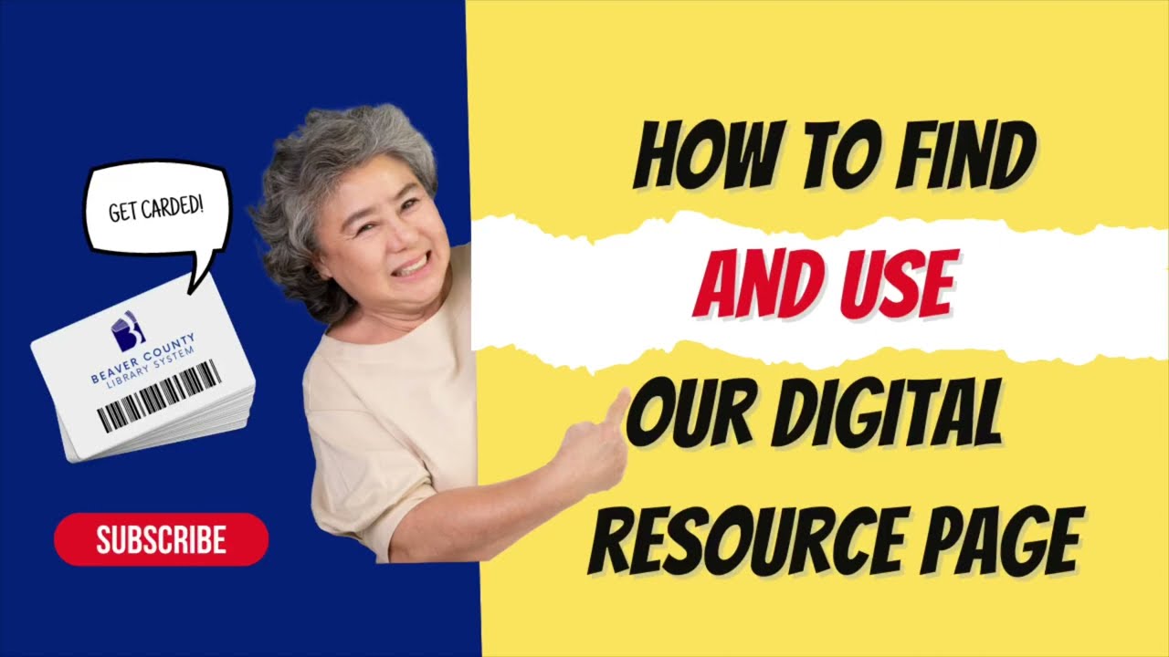 How to Find and Use our Digital Resource Page