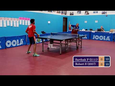 Short: Sarthak (2111) vs Robert (2057, pips) - JOOLA Summer Open at ICC on 5-15-2022