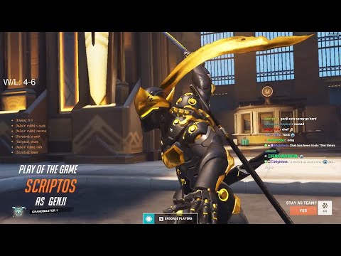 MEET THE #1 GOD OF GENJI- NECROS! INSANE TOP 500 GENJI GAMEPLAY OVERWATCH 2 SEASON 2