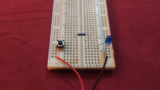 Cómo encender un led con botón/push boton en protoboard