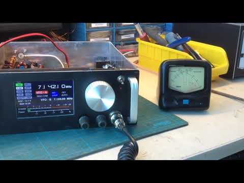 Homemade 40 Meter Transceiver IRF520 Mosfett 60 Watt (Arduino Mega 2560 + 3.5" TFT LCD + Si5351)