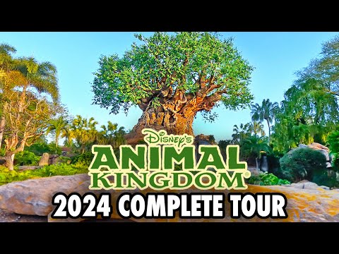 Disney's Animal Kingdom 2024 - Walkthrough & Rides at Walt Disney World [4K]