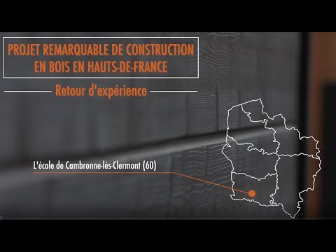 Ecole de Cambronne-lès-Clermont : retour d’expérience d’un projet remarquable de construction en bois local