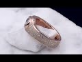 video - Mokume Droplet Solitaire Engagement Ring In Rose Gold