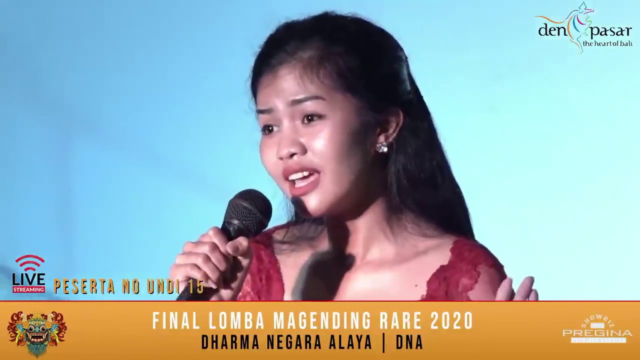 Juara 1 Lomba magending gending  rare 2020, Ni Putu Tina Ratna Puspa Dewi