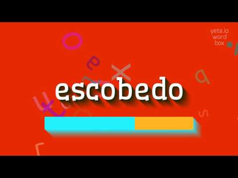 How to say "escobedo"! (High Quality Voices)
