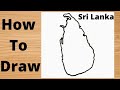 Drawing Sri Lanka Map Easy Way
