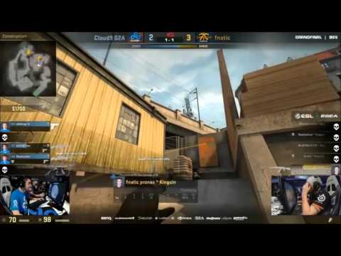 Markus  pronax  Wallsten hold's a 3 man post mortem Molly BBQ with Cloud9 to clutch the round! #CSGO