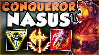 UMM RIOT?? ONE NASUS Q DID HOW MUCH DAMAGE? CONQUEROR NASUS SEASON 8 TOP GAMEPLAY! League of Legends
