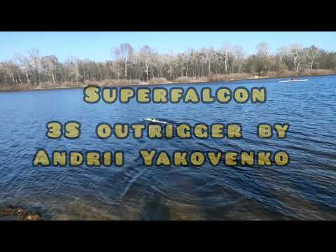 Superfalcon RC racing outrigger