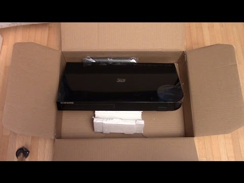 Unboxing Samsung 3D BluRay Player BD H6500