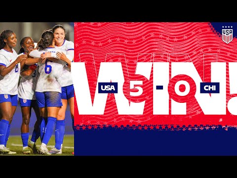 Three First-Time Goal Scorers! | USWNT 5-0 Chile | International Friendly Highlights