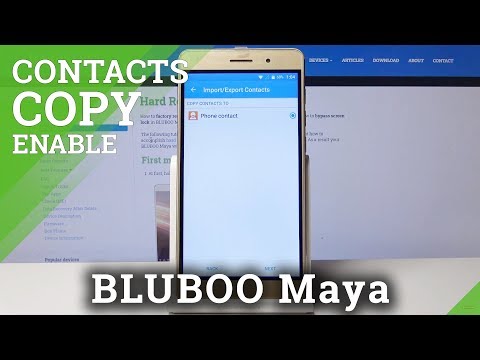 How to Manage Contacts in BLUBOO Maya - Copy Contacts / Move Numbers