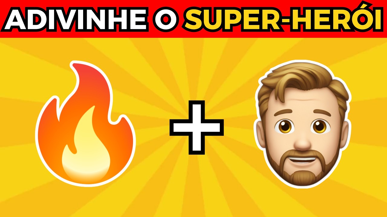 Adivinhe os Super-Heróis pelos Emojis 🦸 | Quiz de Emojis | Detona Quiz