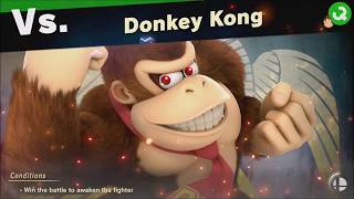 Super Smash Bros Ultimate vs Donkey Kong (Unlocks: Donkey Kong) World of Light - Adventure Mode