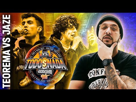 ⭐ DE LAS MEJORES DEL AÑO ⭐ PIEZAS REACCIONA A TEOREMA VS JAZE EN GOD LEVEL TODO O NADA 2022