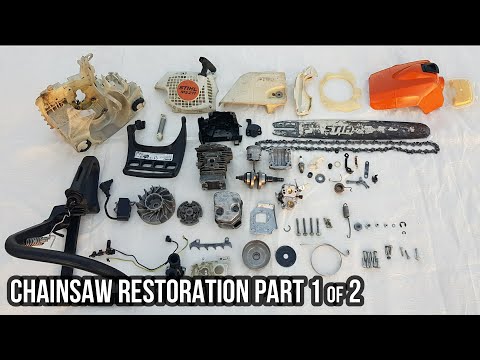 Stihl chainsaw restoration stihl ms211 ms171 ms181 £50 $60 stihl budget chainsaw restoration PART 1