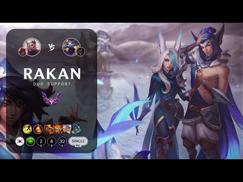 Rakan Support vs Yuumi - KR Master Patch 13.9