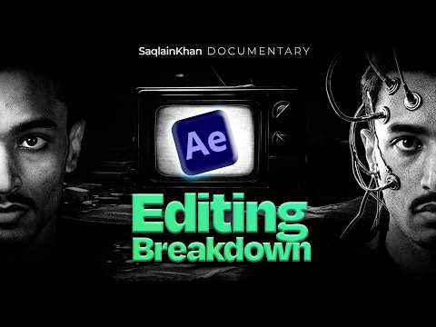 Documentary Video Editing in After Effects Full Tutorial like Saqlain Khan