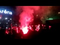 videó: A szurkolók ünneplése a stadionnál