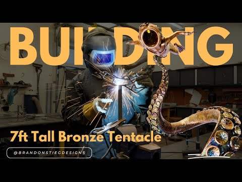 Building a 7FT Tall Octopus Tentacle with Steel & Bronze