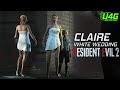 Resident Evil 2 Remake Claire White Wedding Outfit Gameplay And Cutscenes 1440p60