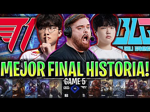 IBAI CASTEA LA MEJOR FINAL DE LA HISTORIA!😱 - T1 vs BLG Game 5 GRAN FINAL WORLDS 2024 IBAI ESPAÑOL