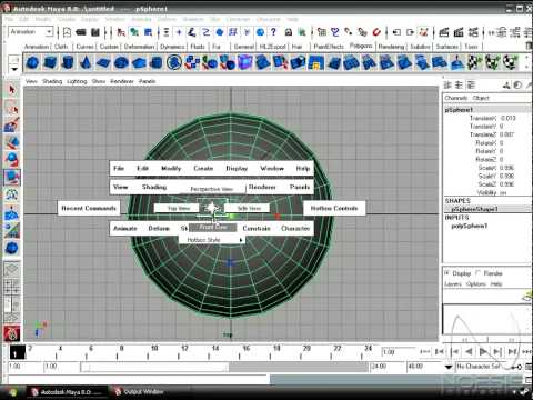 Basic Introduction to the Maya 8 User Interface