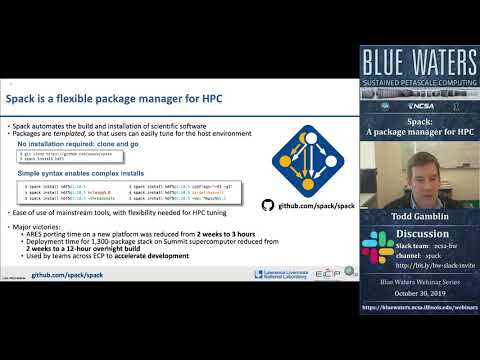 Spack: A package manager for HPC