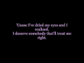 Not anymore - Letoya Luckett [with lyrics]