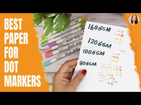 Swatch, Smudge, Bleed and Ghost Test on Different Weight Paper / Zig Clean Color Dot Markers Part 2