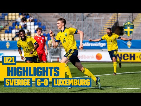 Highlights U21: Sverige – Luxemburg 6-0 i EM-kvalpremiären!