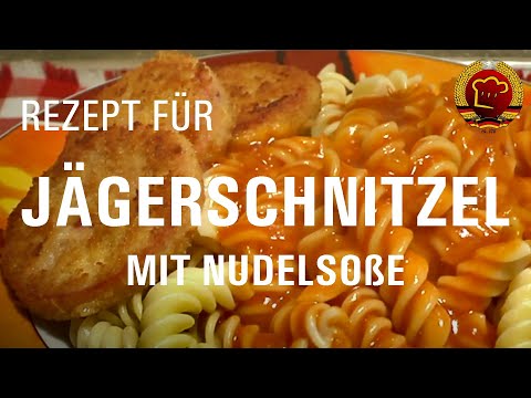 Legendäres original DDR Jägerschnitzel Rezept mit Nudelsoße / Tomatensoße aus der DDR