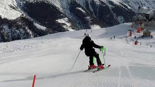 Slalom training ski drills for kids
