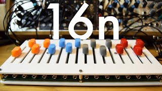 Video thumbnail for Ultimate Eurorack Controller? 16 CV outputs with the 16n Faderbank by DivKid