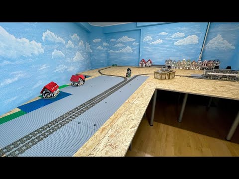 Doppelgleisige Zugstrecke - Bau einer Lego Stadt Teil 175.