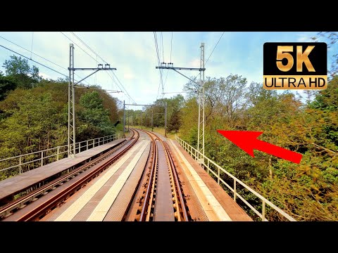 [5K/60fps] The oldest catenary pylons in the Netherlands: A'dam - Zandvoort CABVIEW HOLLAND 2021