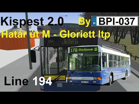 OMSI 2 - Kispest 2.0 - Ikarus 412 - Line 194 (Határ út M - Gloriett ltp.)