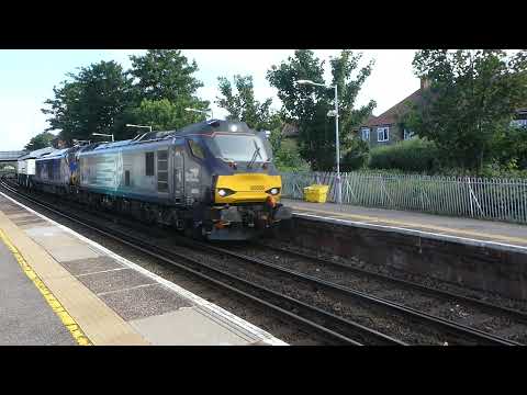 *RARE*  DRS 88009 and 68007 with empty nuclear flasks past Bellingham *2 tone*