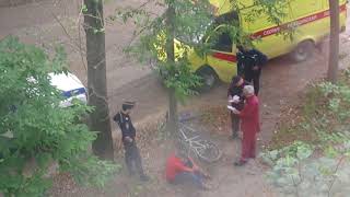 Пьяный велосипедист и полиция. Часть 2