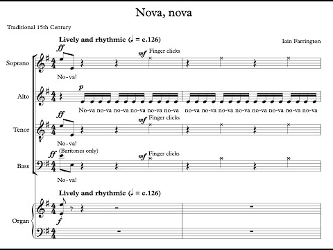 Iain Farrington - Nova, nova (score video)