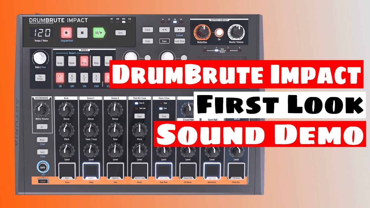 DRUMBRUTE IMPACT Analog Drum Machine - First Look & Sound Demo | SYNTH ANATOMY