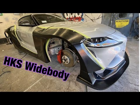 HKS WIDEBODY INSTALL ON A90 SUPRA (PART 2 )
