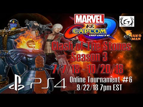MVCI Clash of The Stones Season 3 PS4 Online Tournament #6 9/22/18