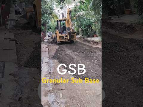 GSB Granular Sub Base  #gsb #roadconsturction #concreteroad