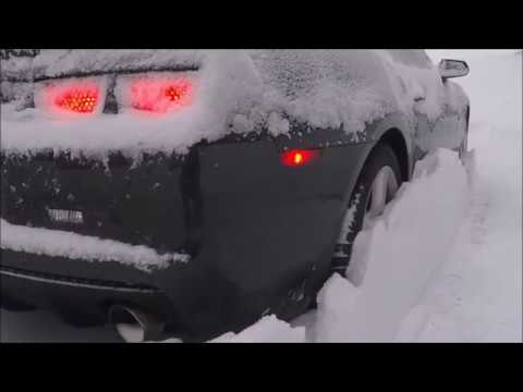 Gen 5 Chevrolet Camaro SS w/ Borla ATAK | Cold Start Up and Revs in the Snow