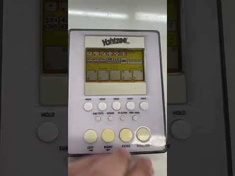 For eBay Handheld Yahtzee game demo