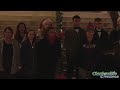 West Creek High School Honor Choir sings Christmas Carols on the Montgomery County Courthouse Steps