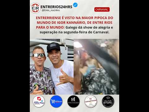 Galego de entre rios é visto na maior pipoca do mundo de Igor Kannário #bahia #kannario