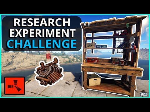 THE EXPERIMENT ONLY RESEARCH CHALLENGE!! Rust Solo Survival Gameplay PART 1
